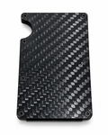 Tarjetero minimalista de fibra de carbono