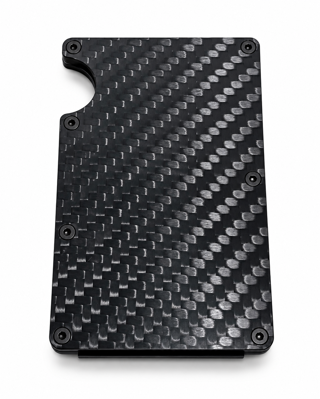 Tarjetero minimalista de fibra de carbono